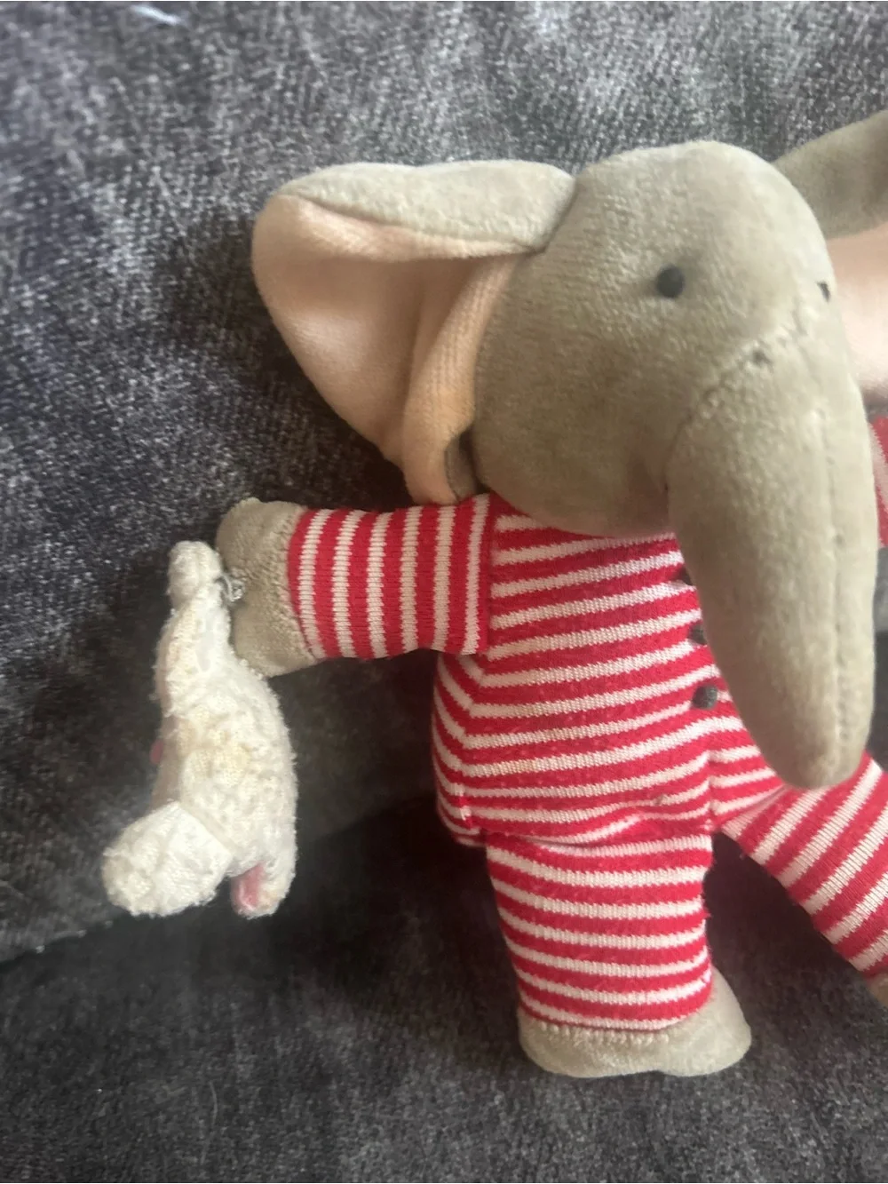 Jellycat bunny attached